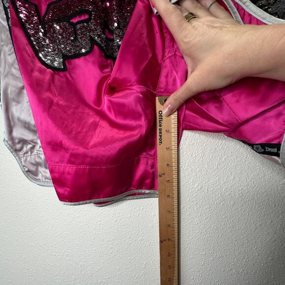 Versace Muay Thai Boxing Shorts Pink Silver Versace Medusa Patch 50 / L - Picture 14 of 16